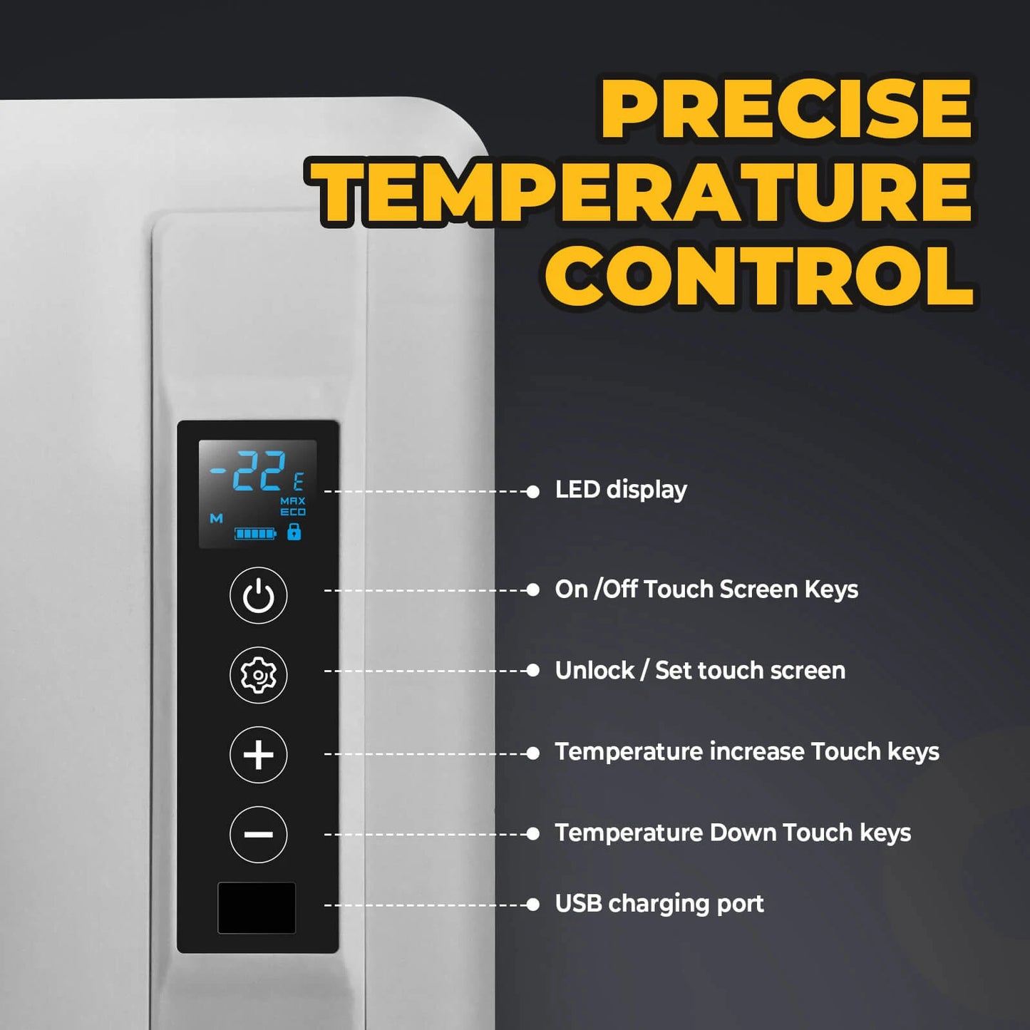 12V 30 Quart (28L) Portable Refrigerator