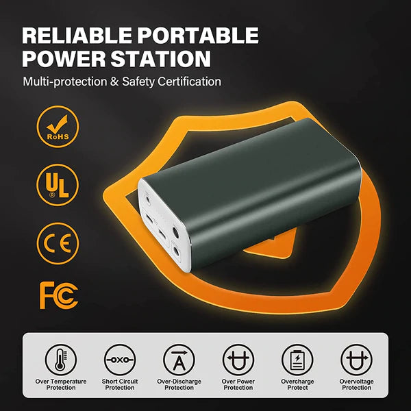 Portable Charger 216Wh Power Station for 12 Volt Refrigerator