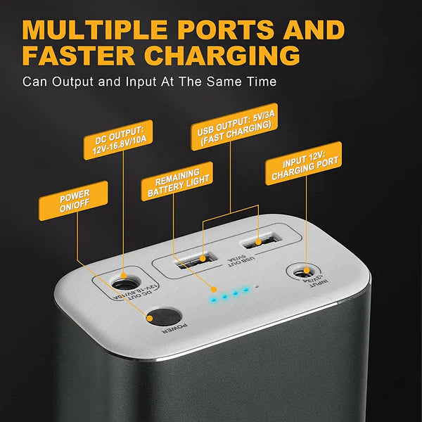 Portable Charger 216Wh Power Station for 12 Volt Refrigerator